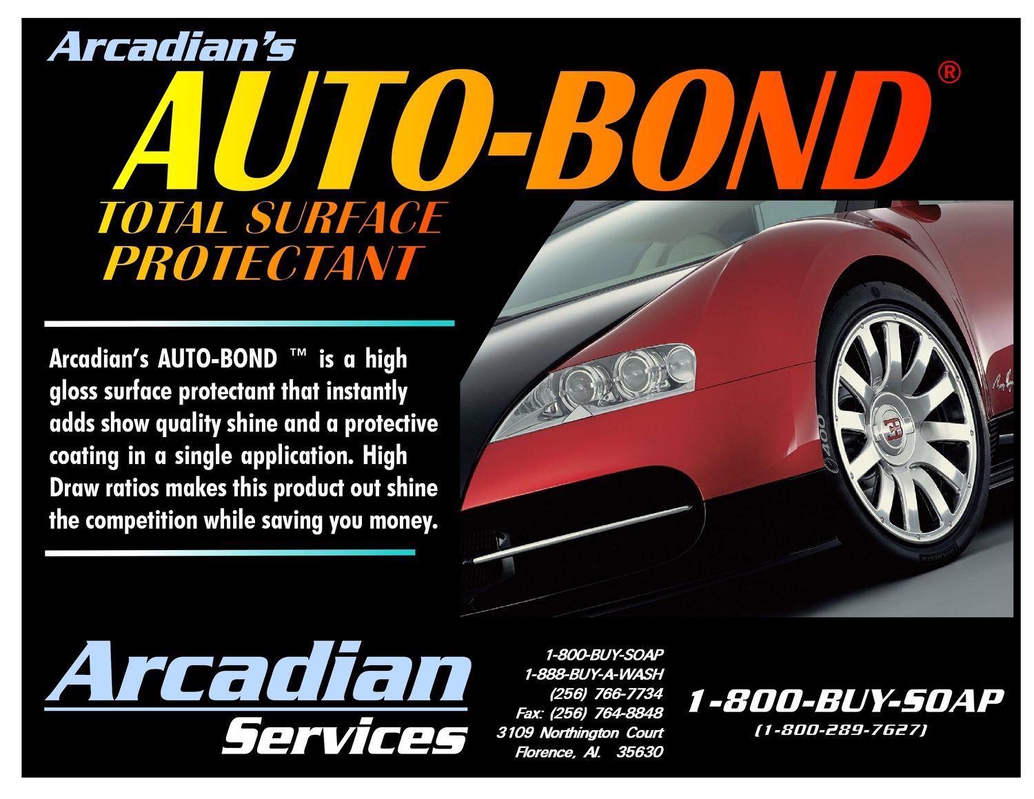AutoBond® Clear Coat Protectant Arcadian Services